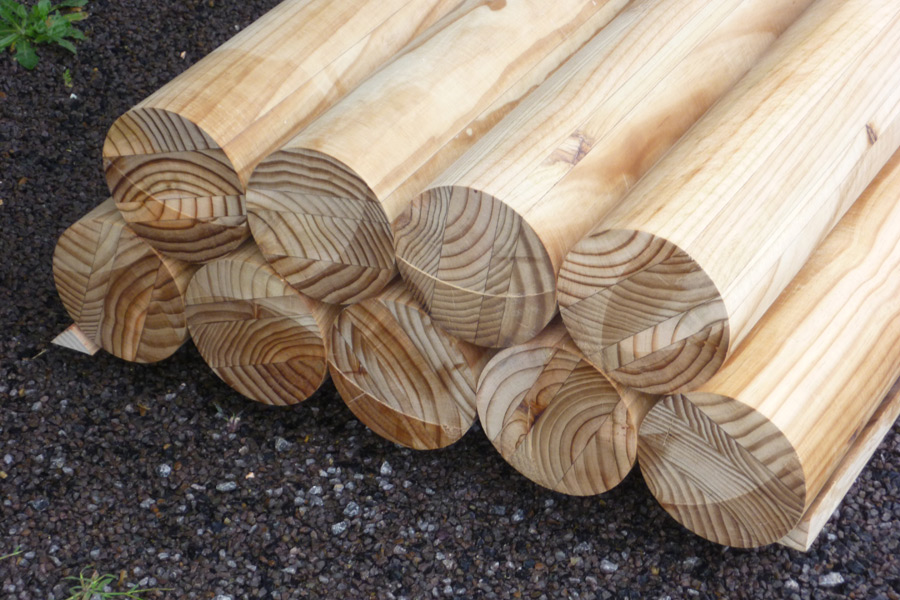 Engineered Rounds Laminated Beams